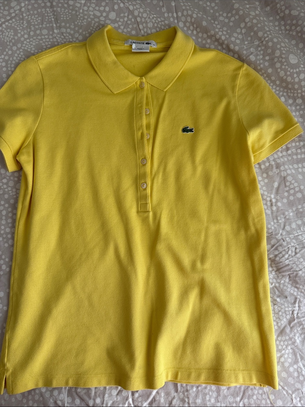 Lacoste Yellow Polo Shirt